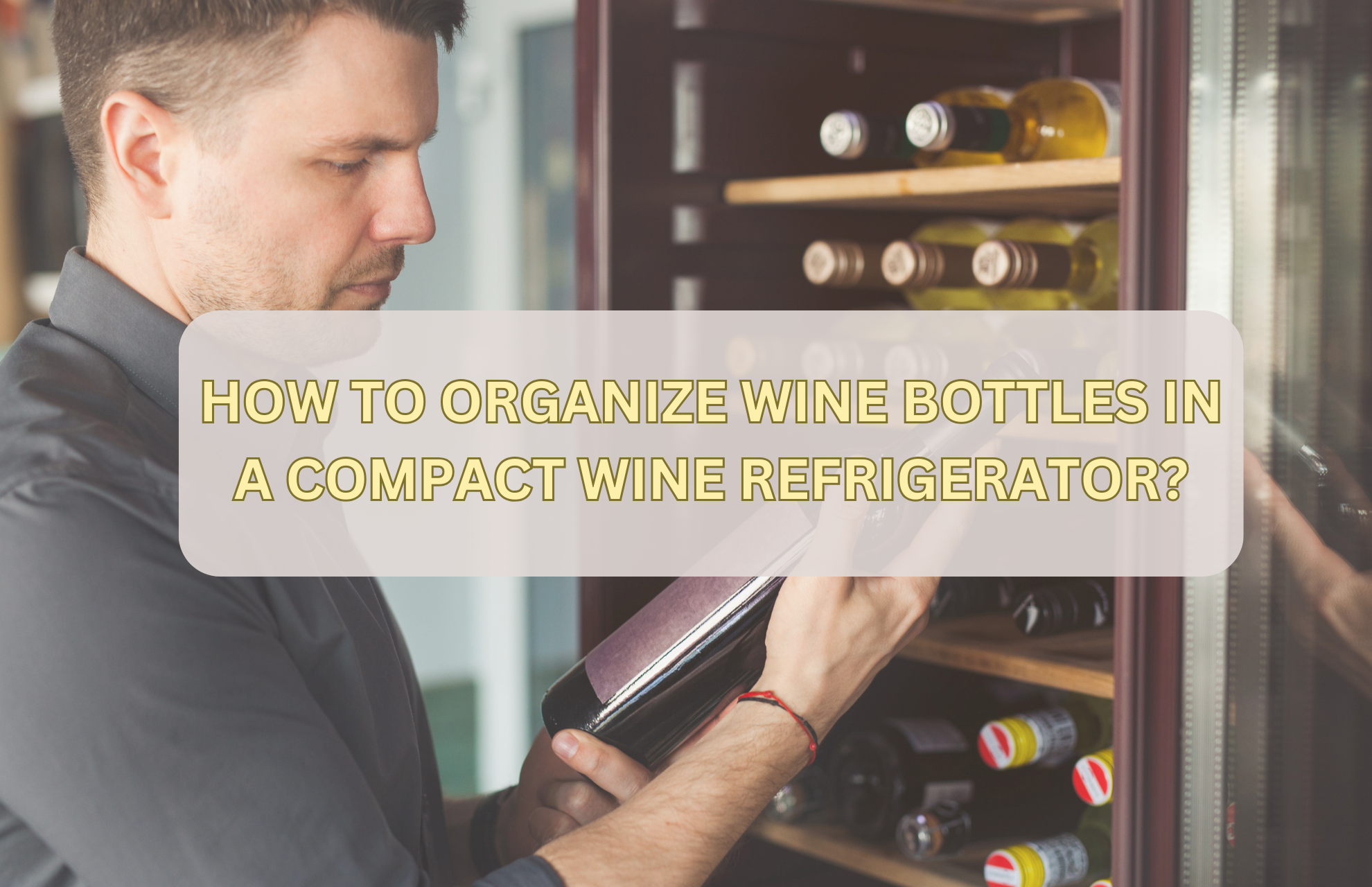 HOW TO ORGANIZE WINE BOTTLES IN A COMPACT WINE REFRIGERATOR?