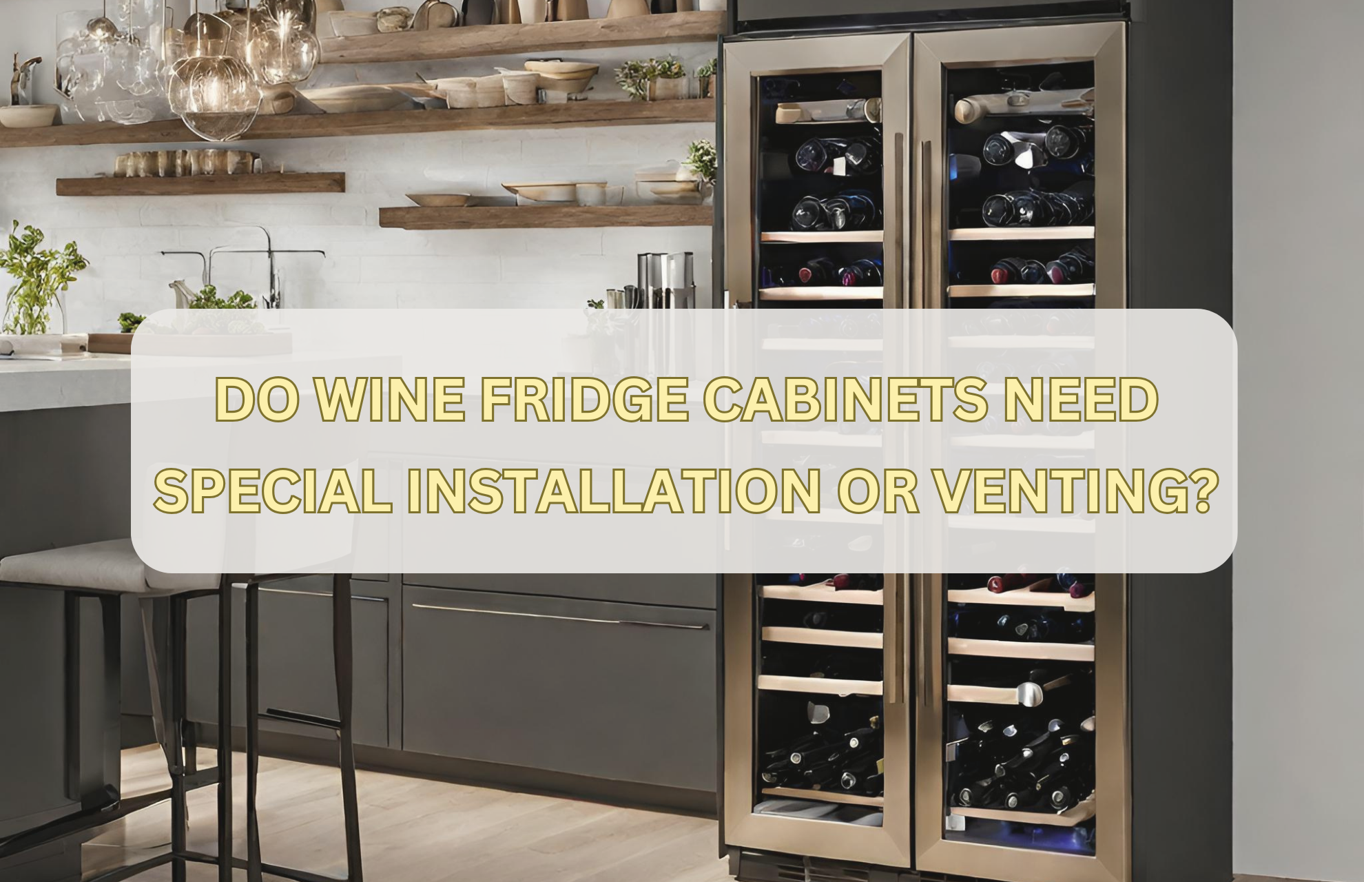 DO WINE FRIDGE CABINETS NEED SPECIAL INSTALLATION OR VENTING