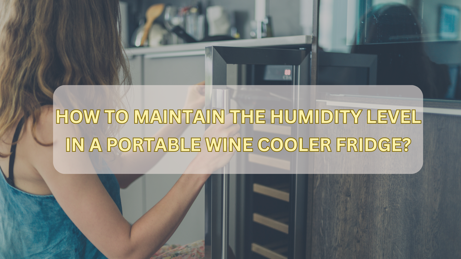 How to maintain the humidity level in a portable wine cooler fridge