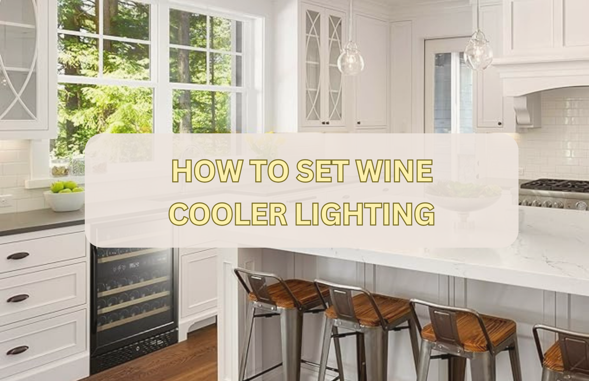 HOW TO SET WINE COOLER LIGHTING